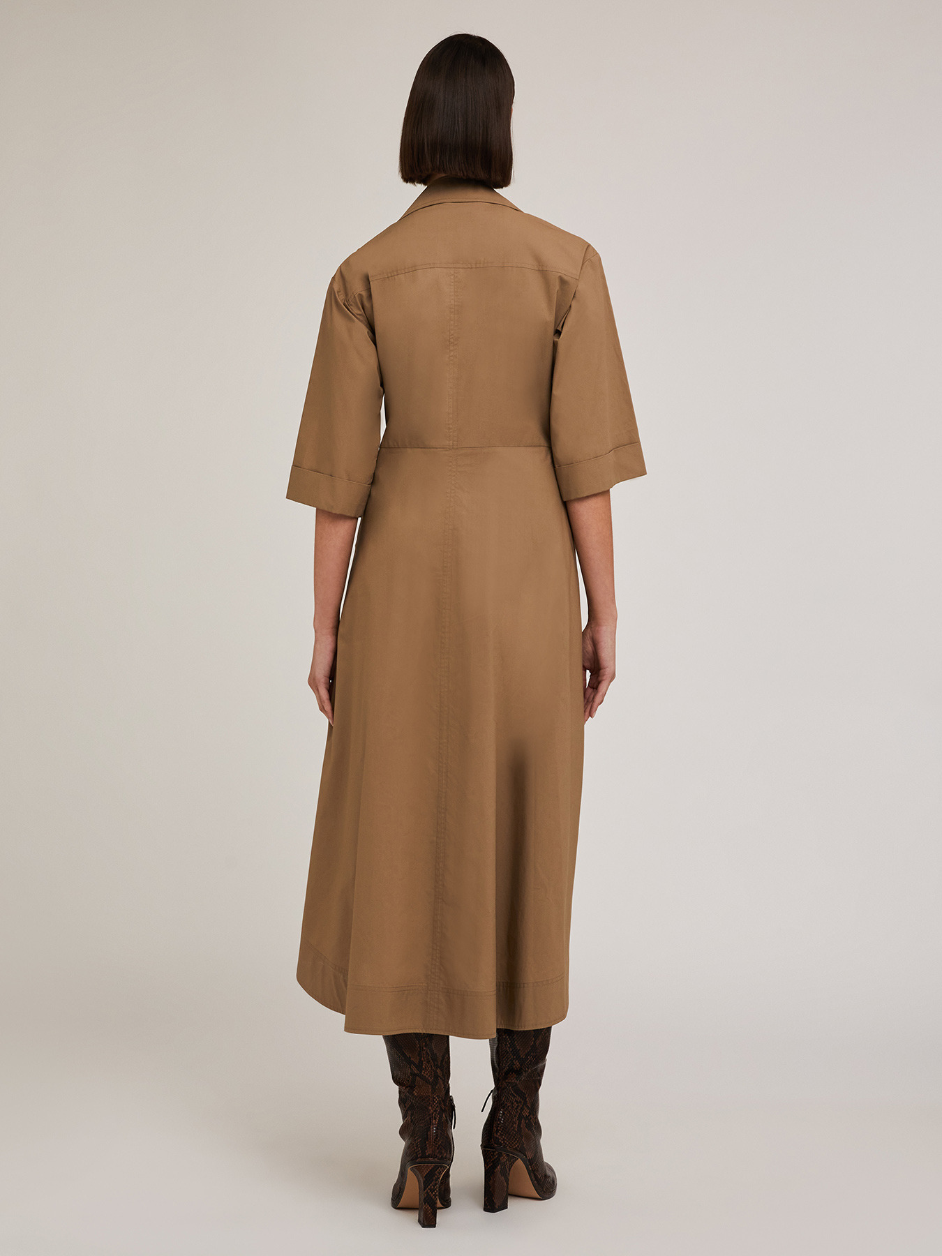 Chemisier dress with knot image number 1