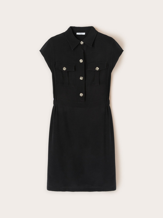 Hemdblusenkleid mit Taschen