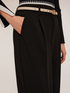 Palazzo trousers with pleats image number 3