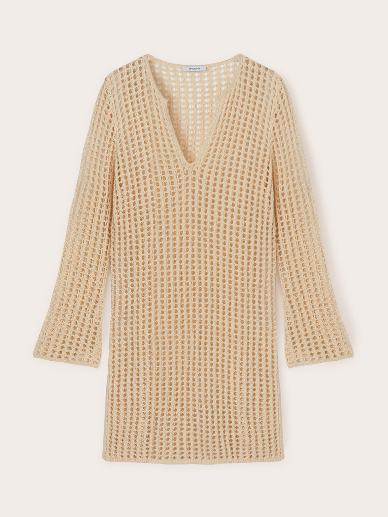 Tunica in maglia effetto uncinetto image number 4