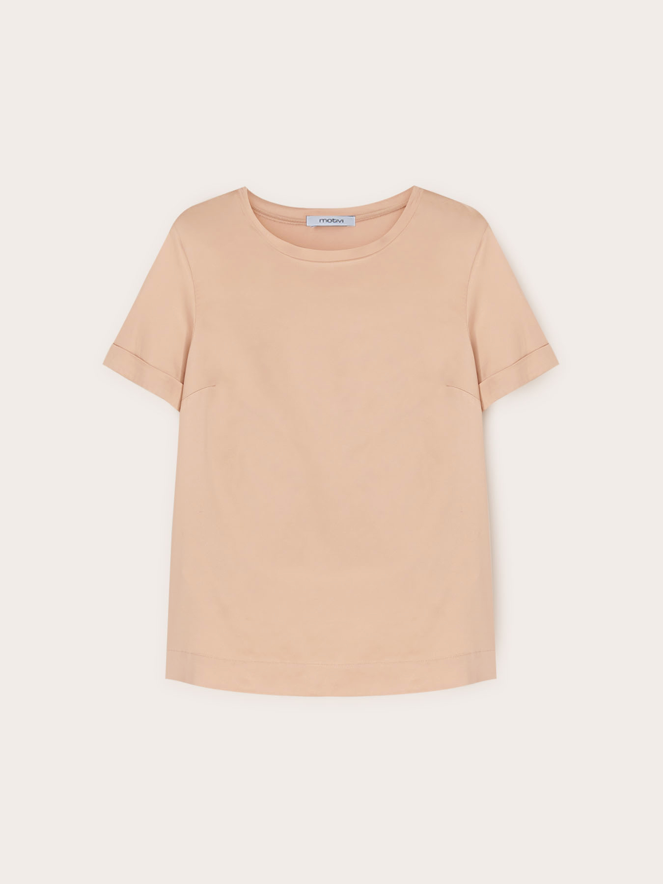 T-shirt basic in raso image number 3