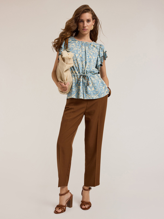 Pantalones regular mezcla lyocell