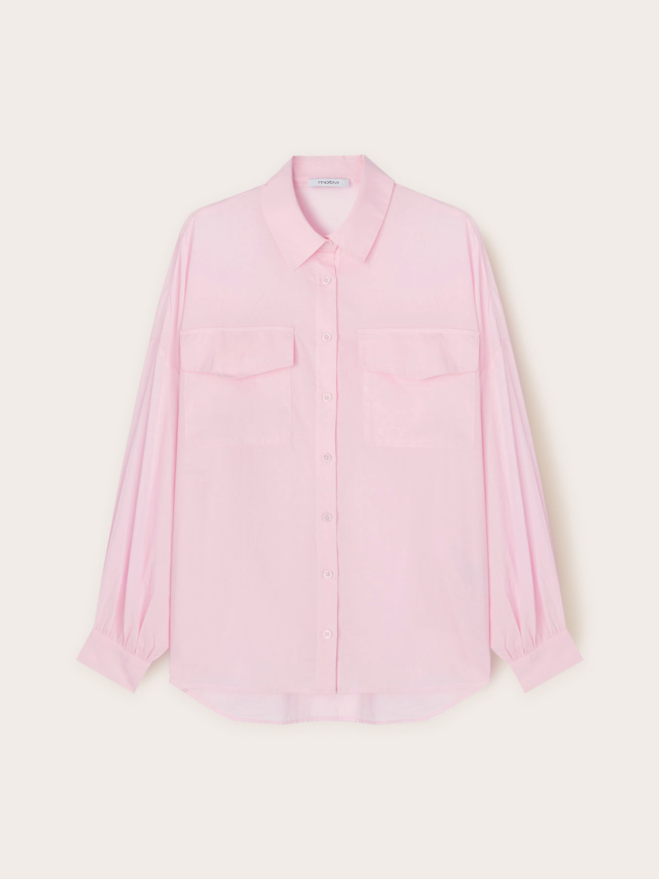 Chemise oversize avec poches image number 4