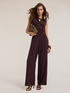 Fluid long jumpsuit in lyocell blend image number 0