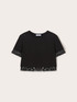 Camiseta con bordes de lentejuelas image number 4