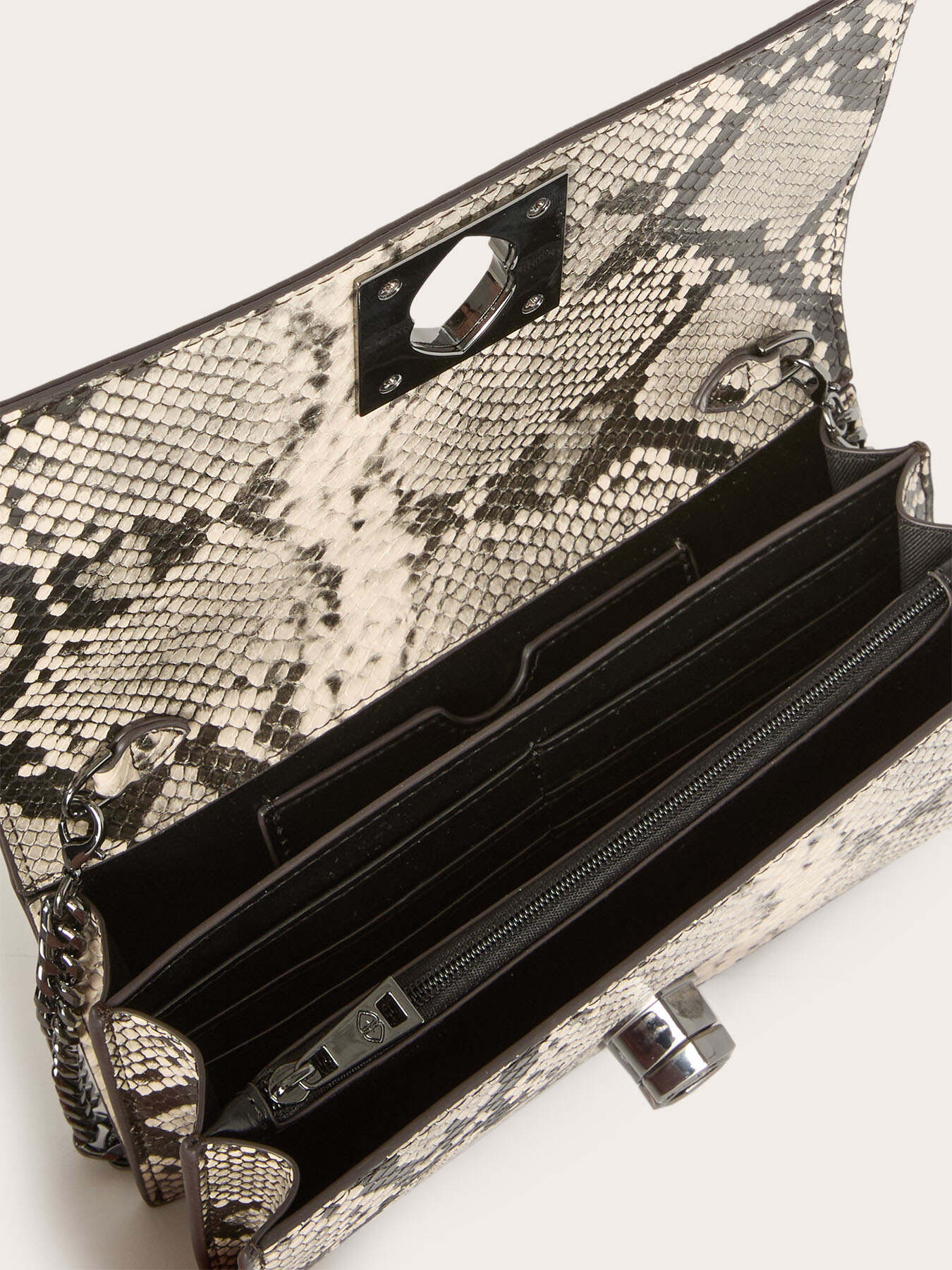 Wallet Bag aus beschichtetem Stoff mit Python-Print image number 4