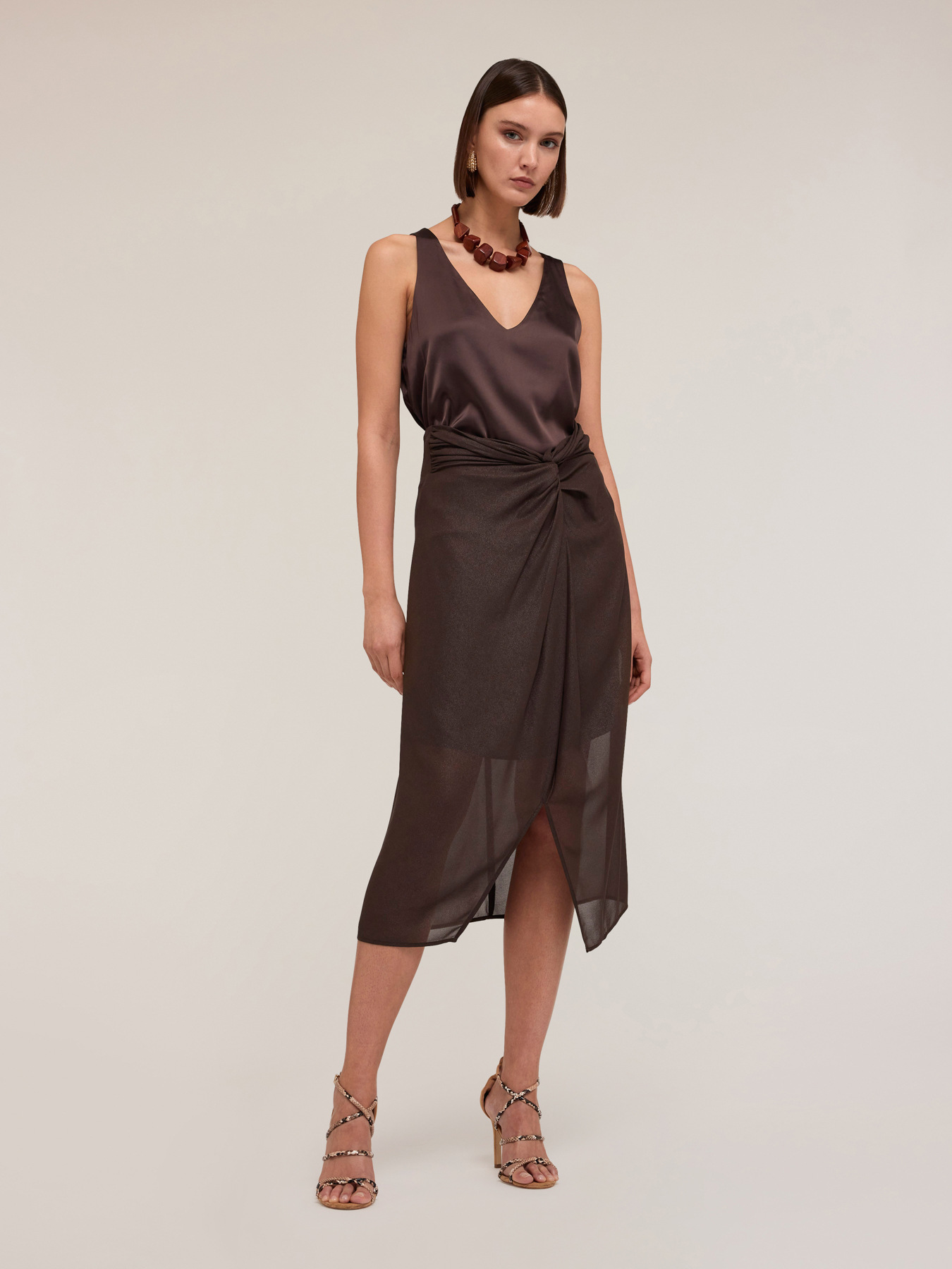 Satin tank top image number 0