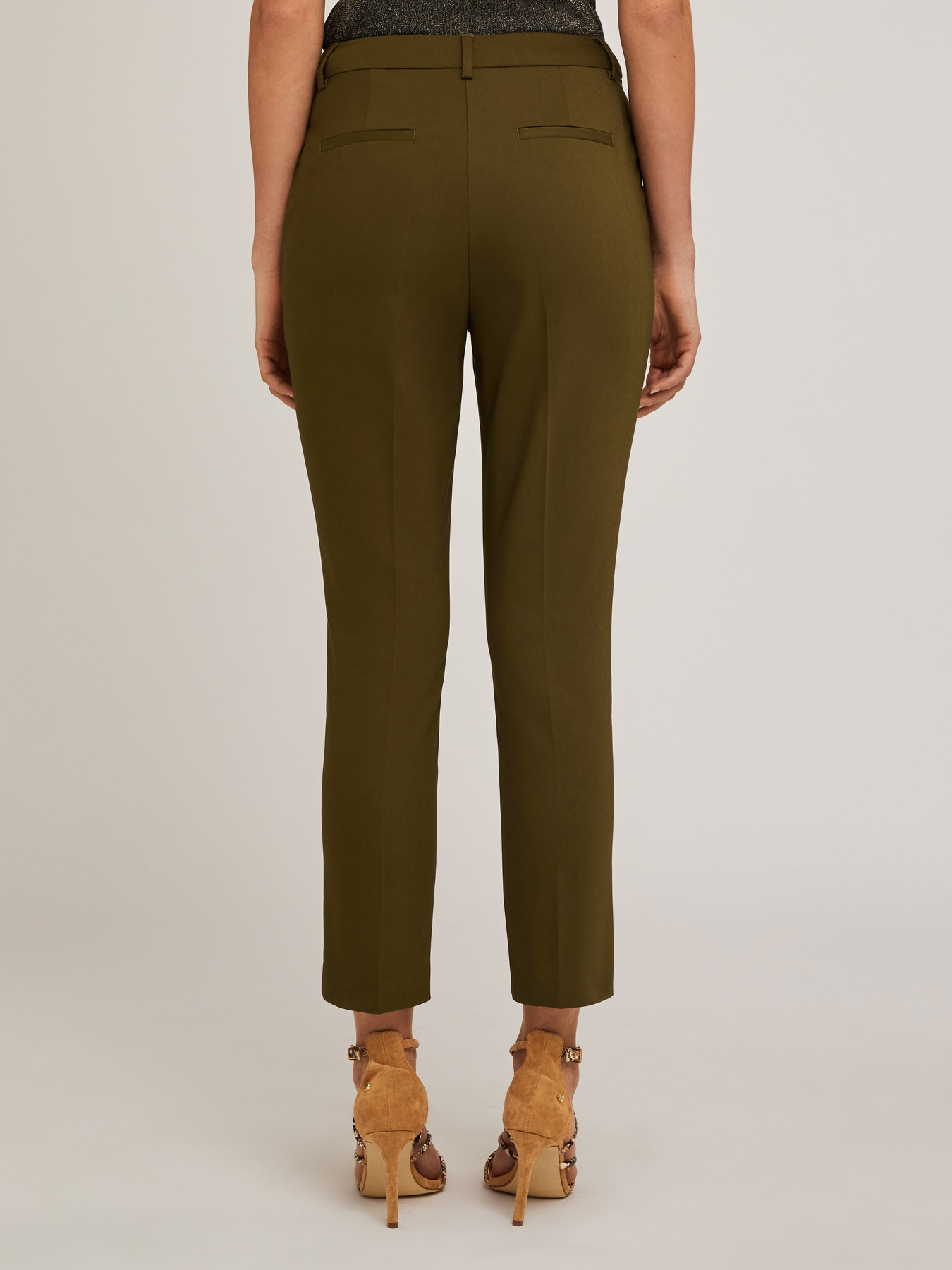 Regular fit trousers in technical fabric image number 1