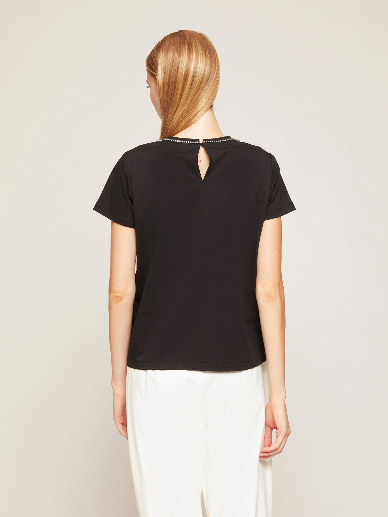 Oversize-T-Shirt mit Kette image number 1