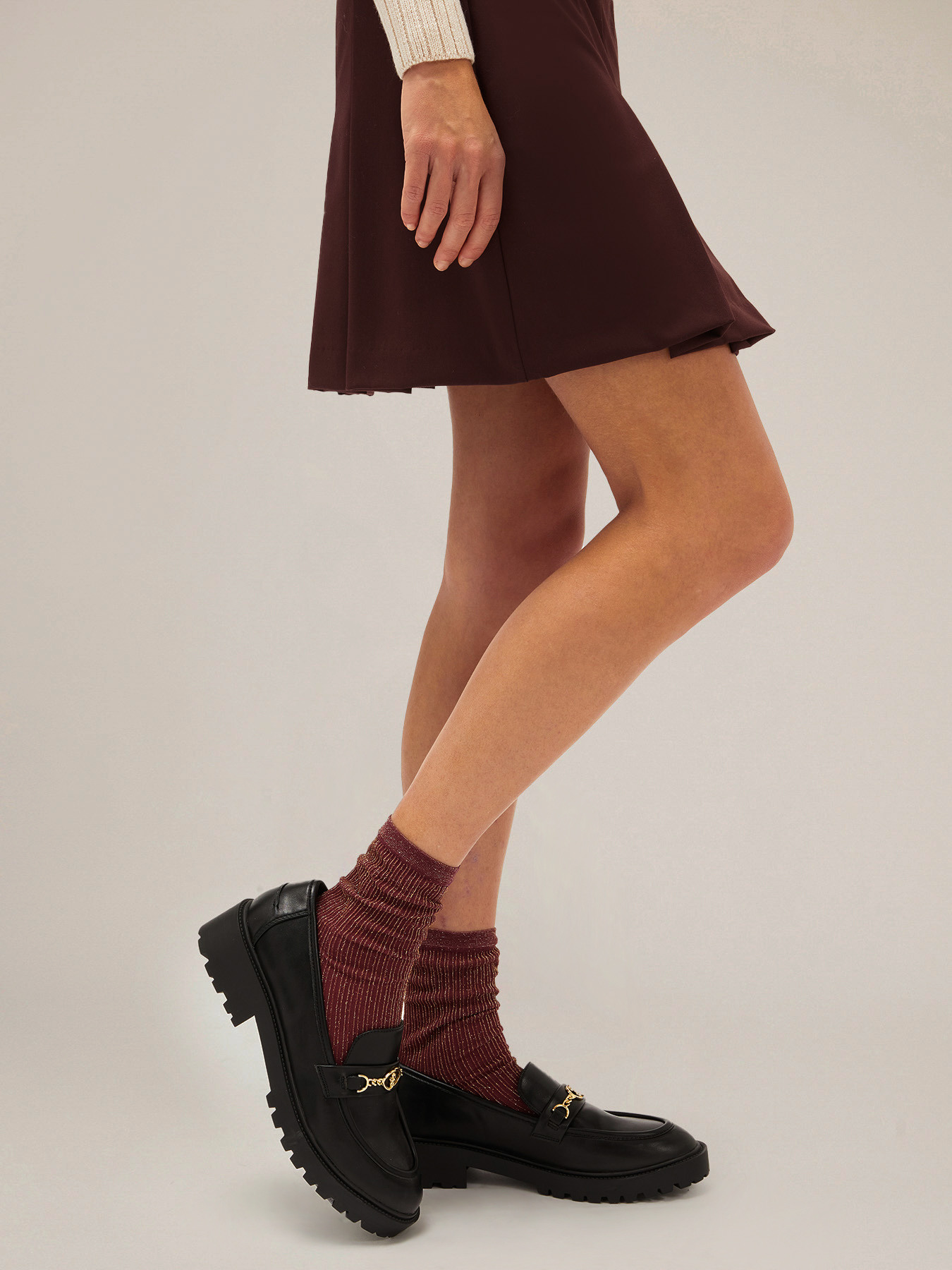 Pack de 3 calcetines cortos transparentes de canal&eacute; l&uacute;rex image number 0