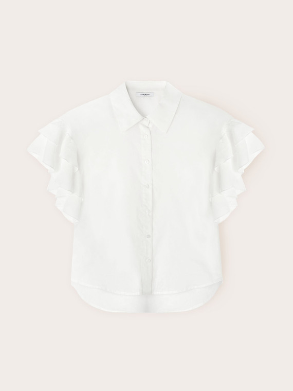 Camicia con maniche volant