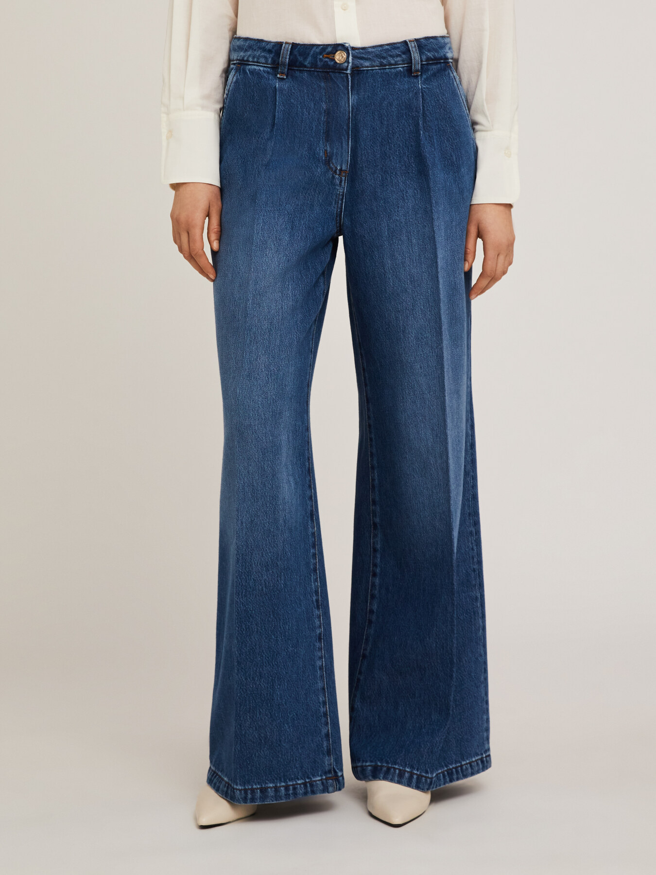 Wide Slouchy-Jeans aus Lyocell-Mischung image number 2