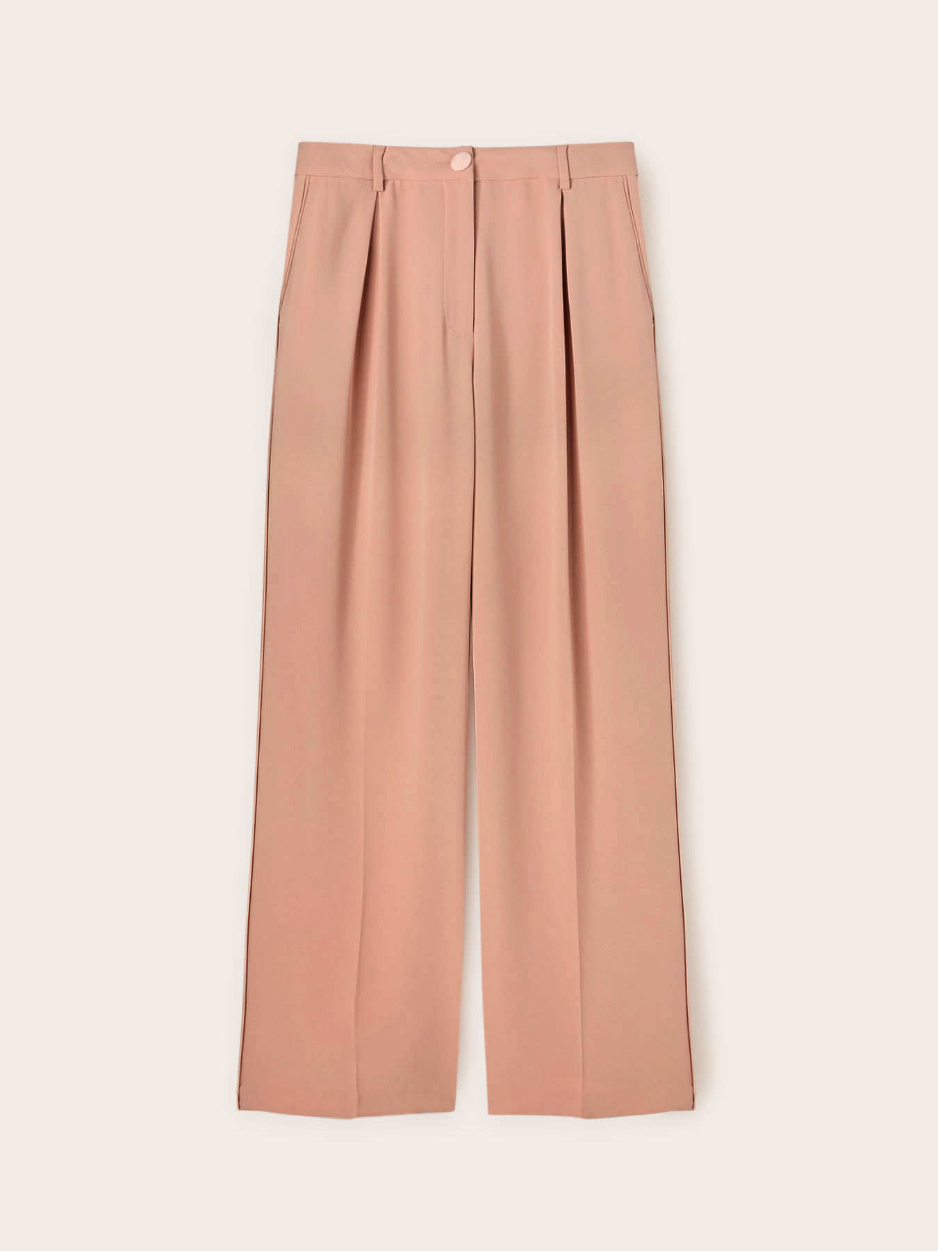 Palazzo-Hose Satin mit seitlichem Piping image number 4