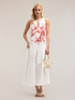 Tiered maxi dress with floral print image number 0