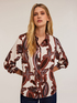 Scarf patterned viscose shirt image number 2