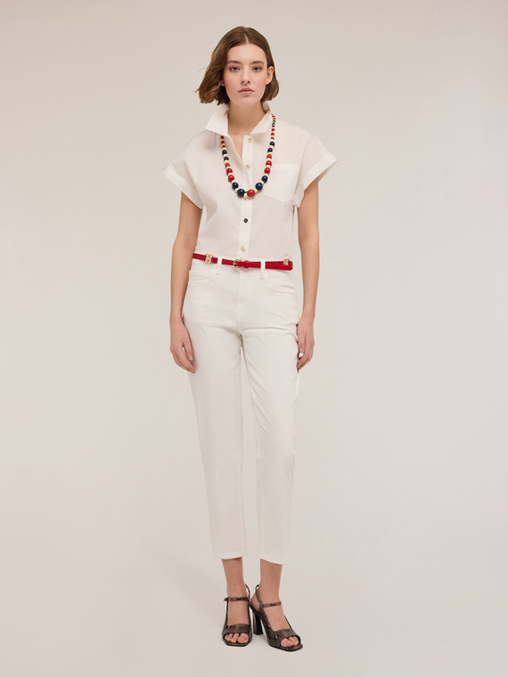 Pantaloni carrot Rianne in cotone