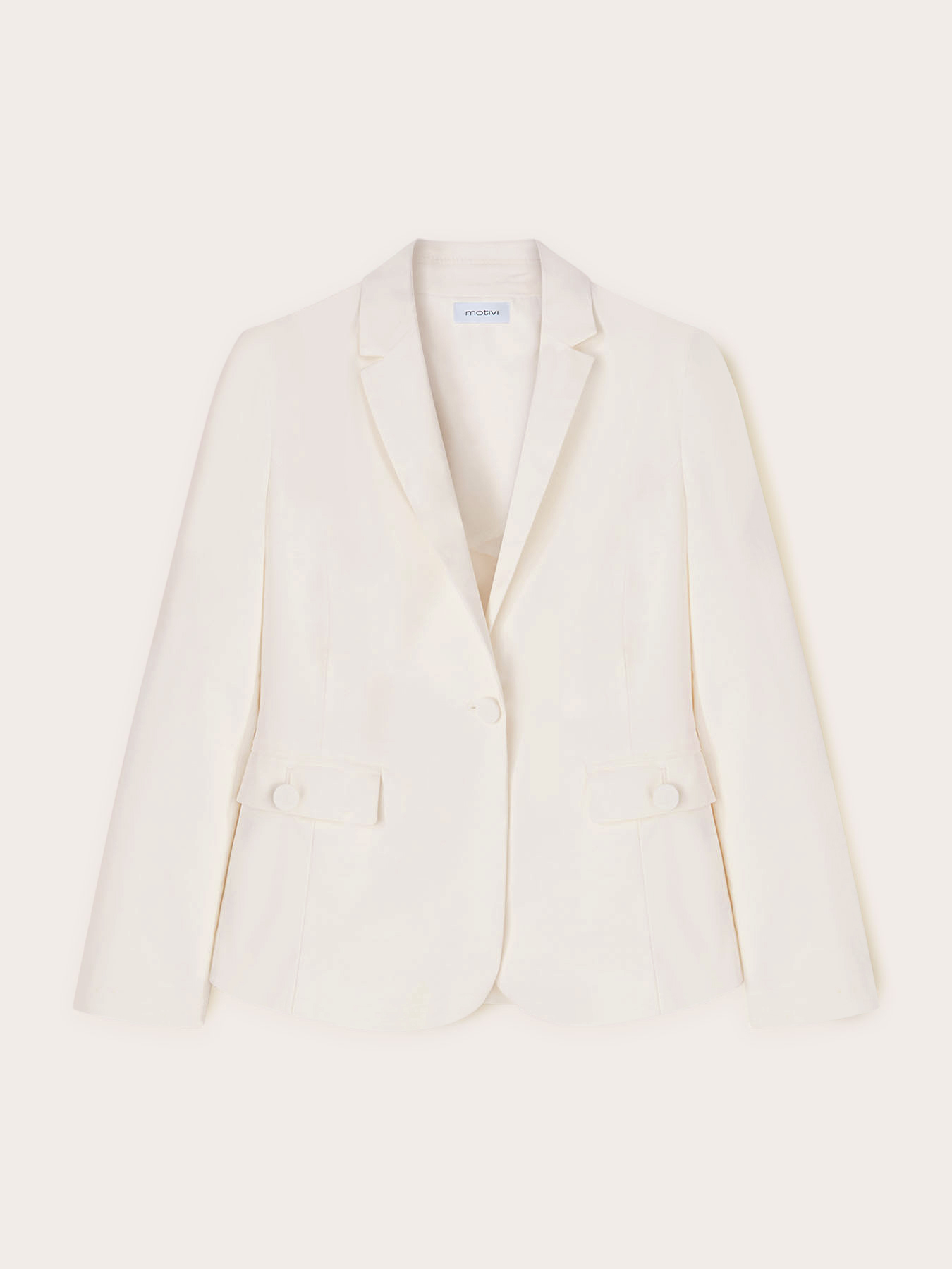Blazer de botonadura simple en algod&oacute;n t&eacute;cnico image number 4
