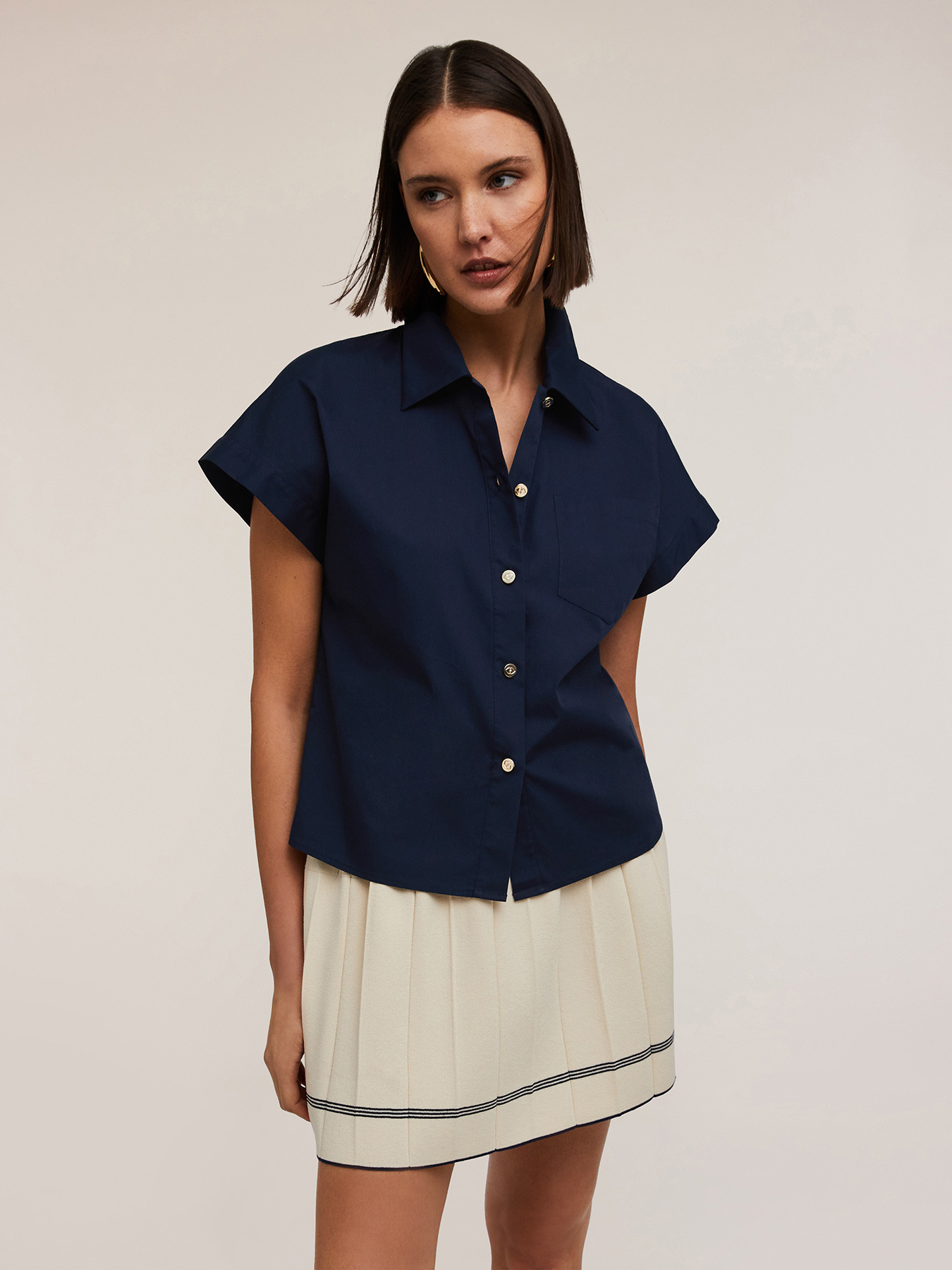 Cotton kimono shirt image number 2