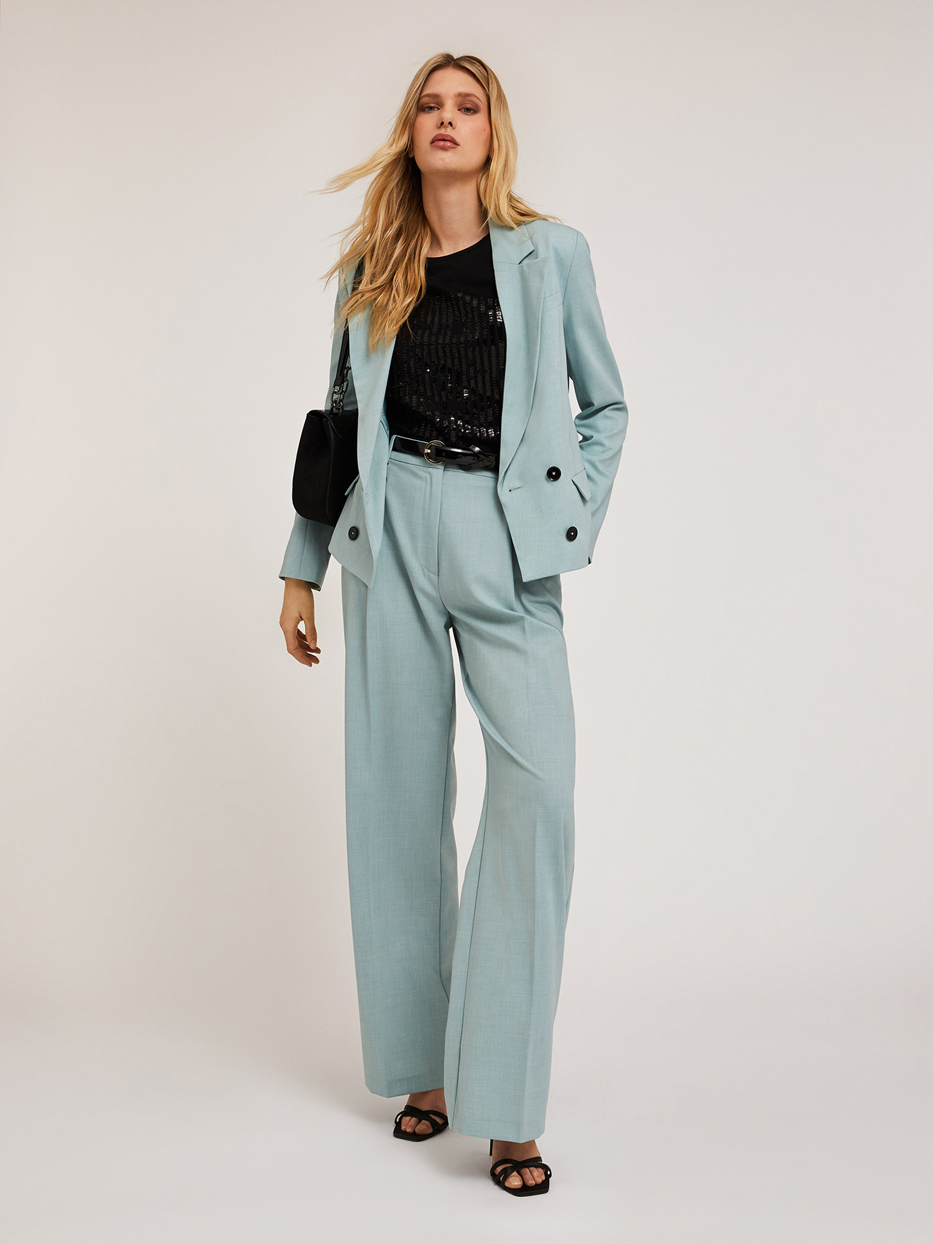 Polyviscose double-breasted jacket image number 5