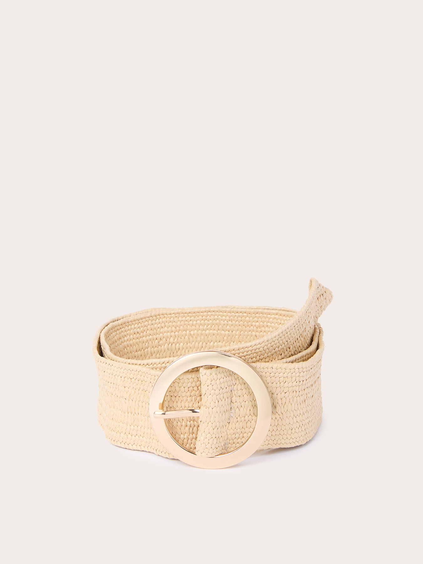 Wide woven armure cloth belt image number 1