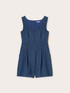 Mono corto en denim con mezcla de lyocell image number 4