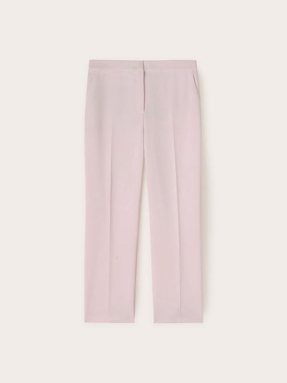 Pantaloni regular con piega stirata