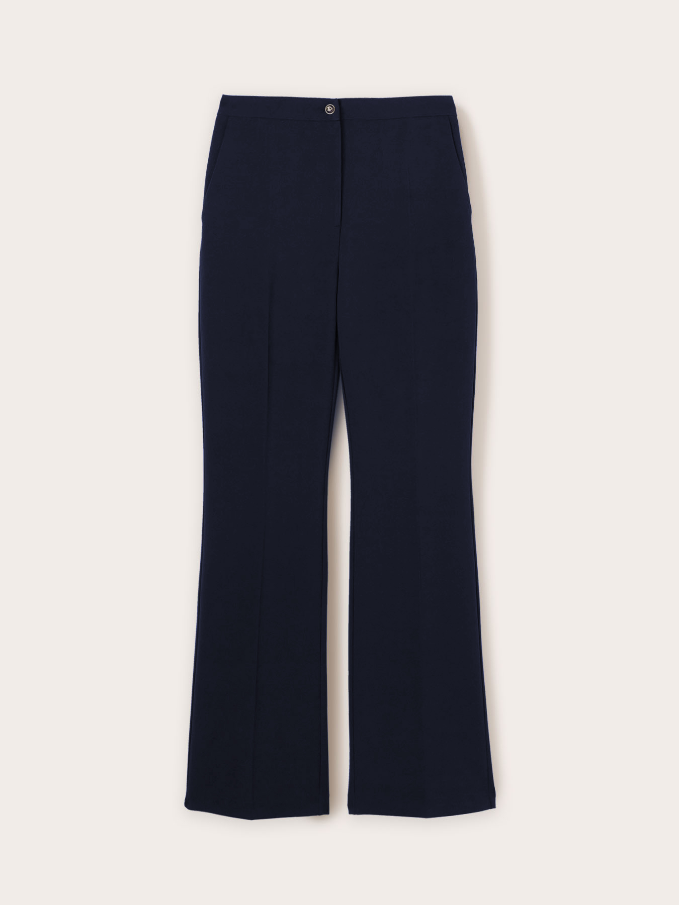 Pantal&oacute;n modelo palazzo con raya planchada image number 4