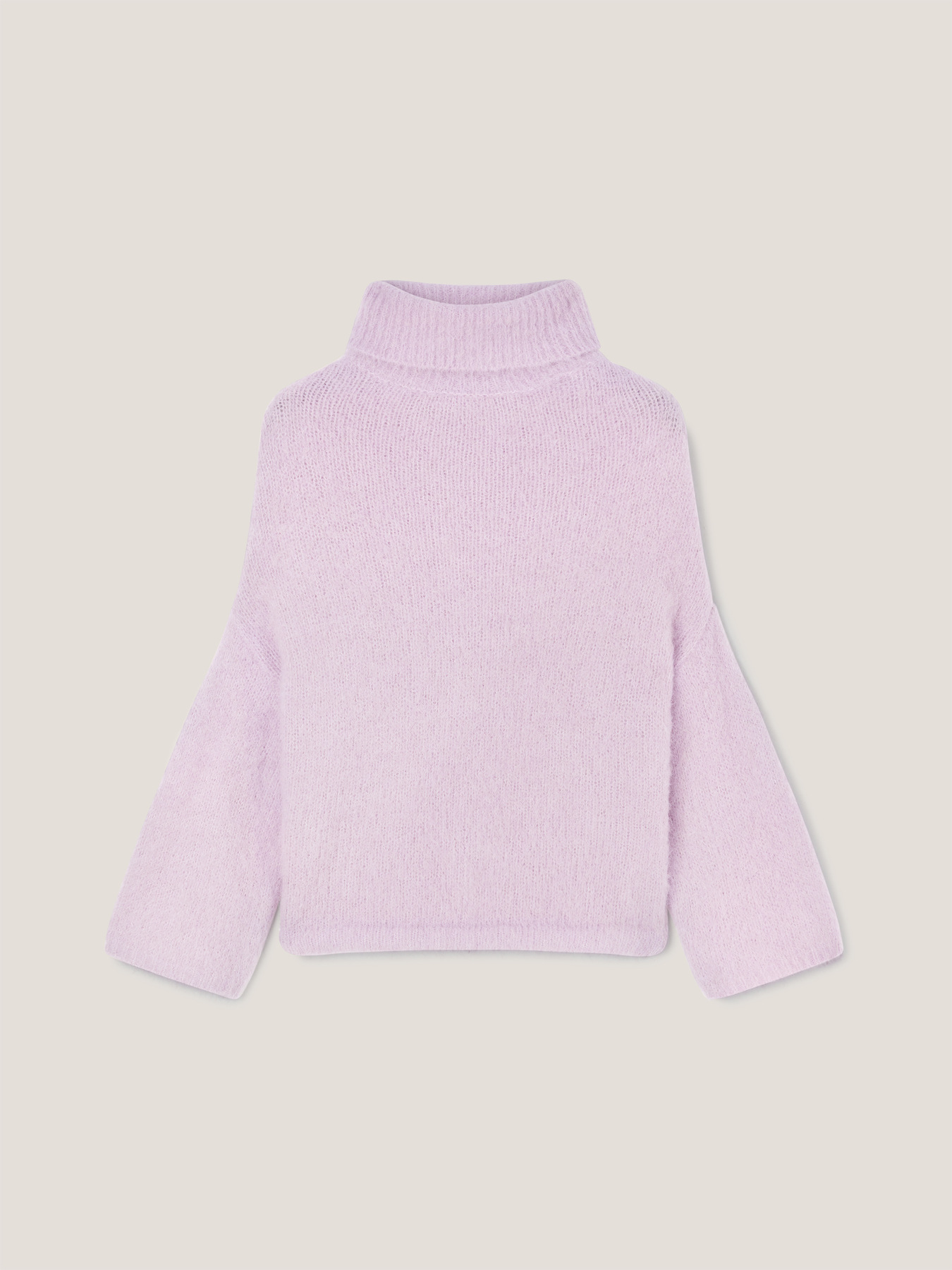 Alpaca blend turtleneck pullover image number 3