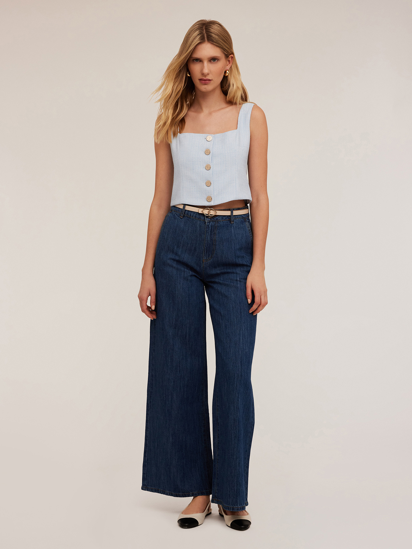 Top crop in tweed image number 3