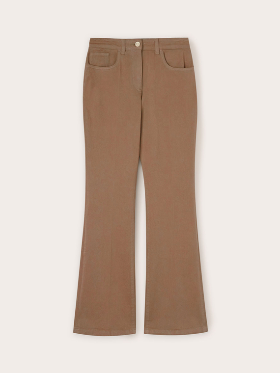 Pantaloni bootleg in drill