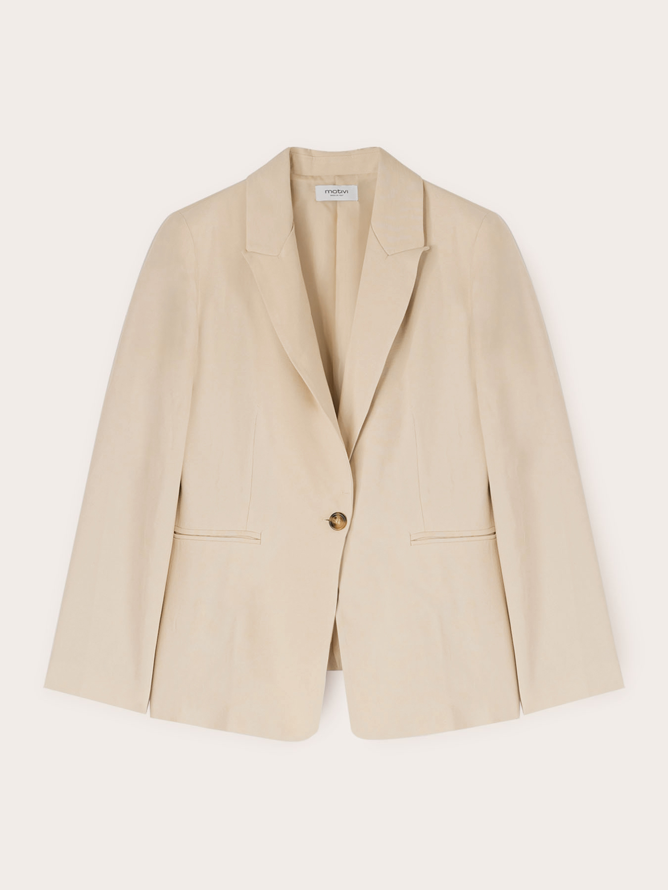 Single-breasted viscose blend jacket image number 4