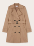 Double-breasted technical fabric trench-coat image number 4