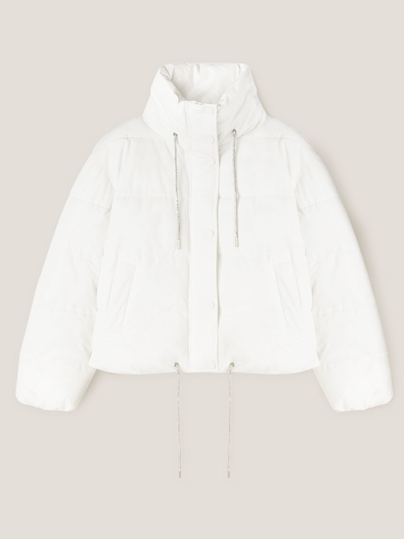 Gef&uuml;tterte Blousonjacke mit Schmucktunnelzug