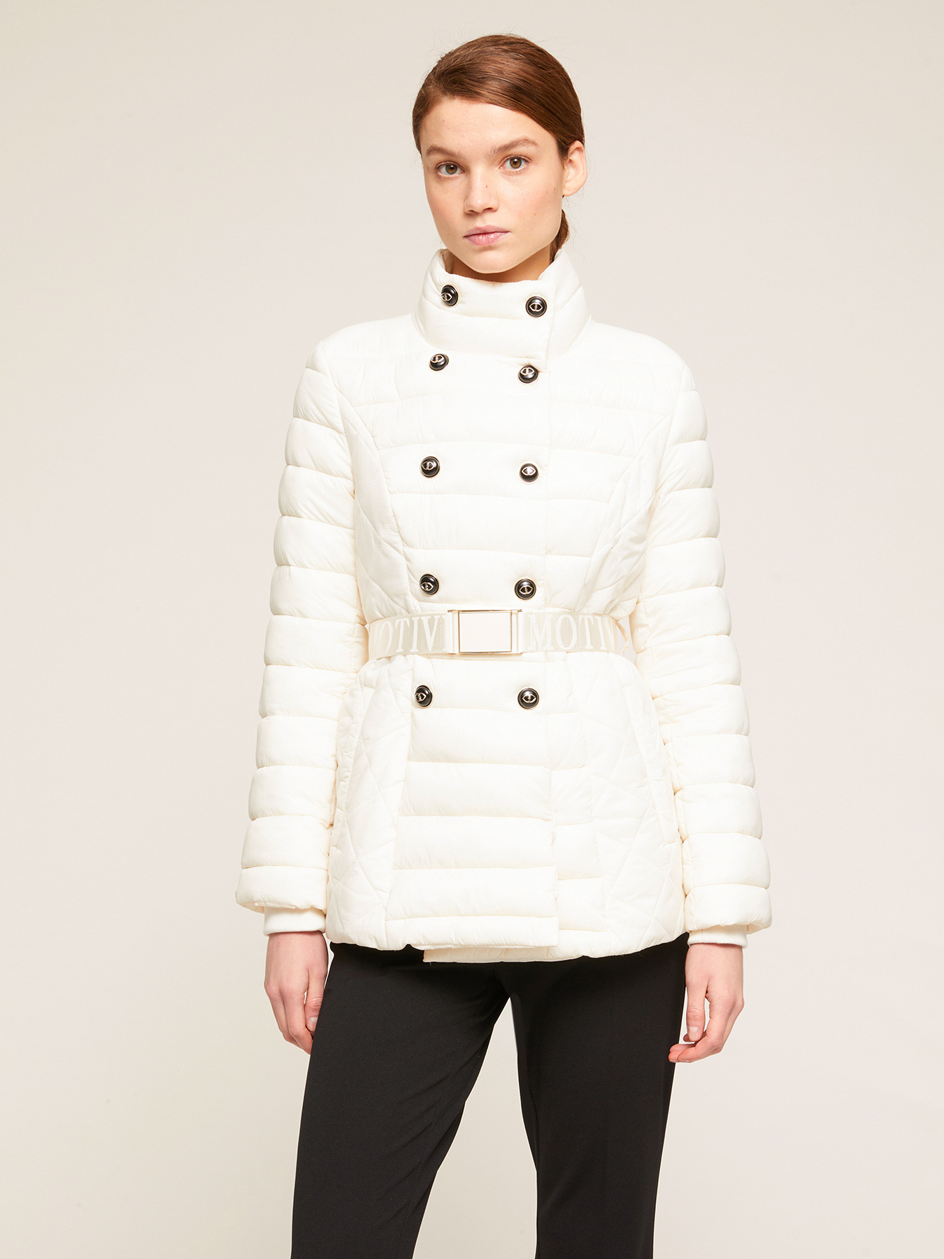 Double-breasted padded jacket image number 0