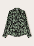 Camisa de raso con estampado de flores image number 4