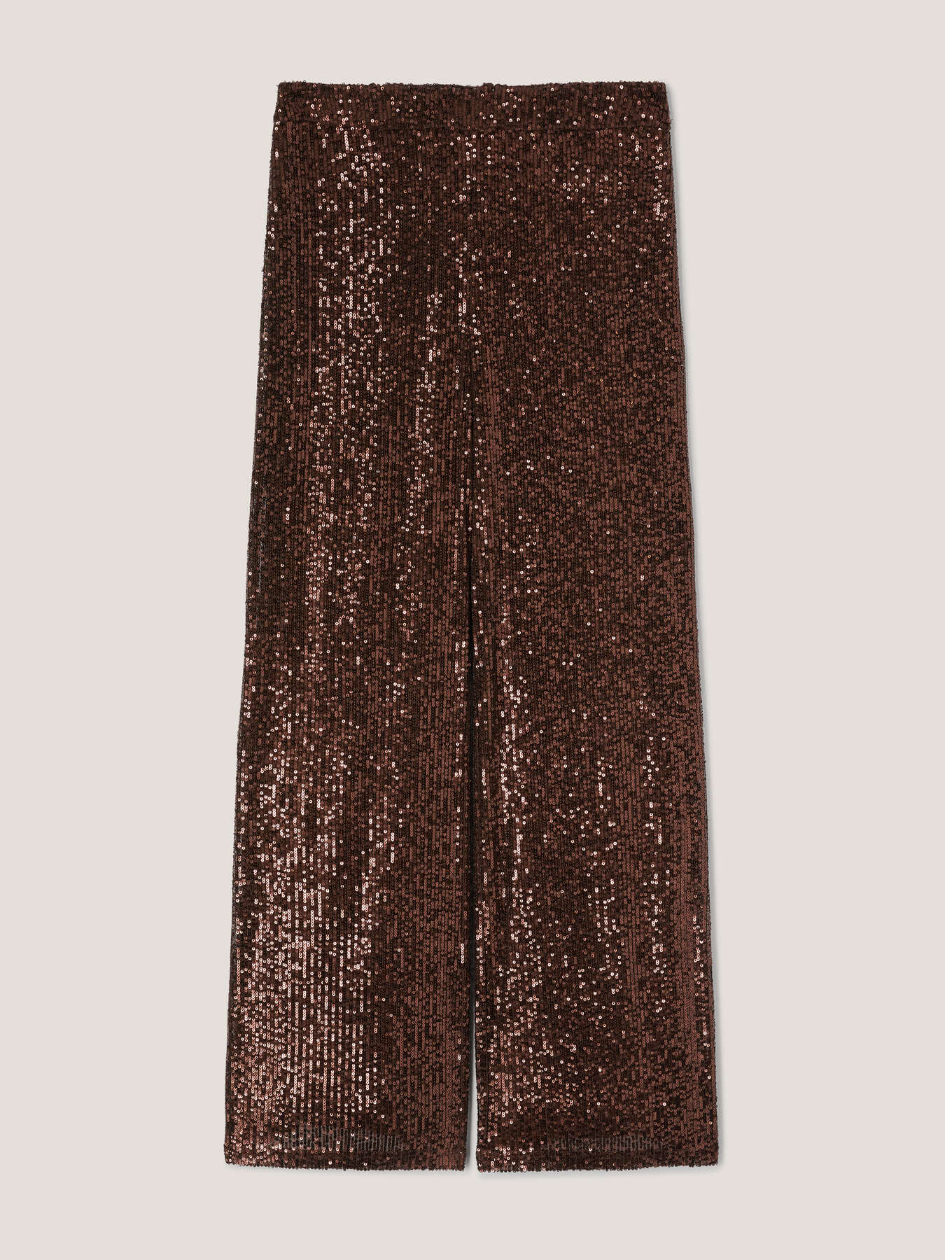 Pantalon large enti&egrave;rement recouvert de paillettes image number 3