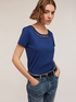 Camiseta con escote bordado image number 0