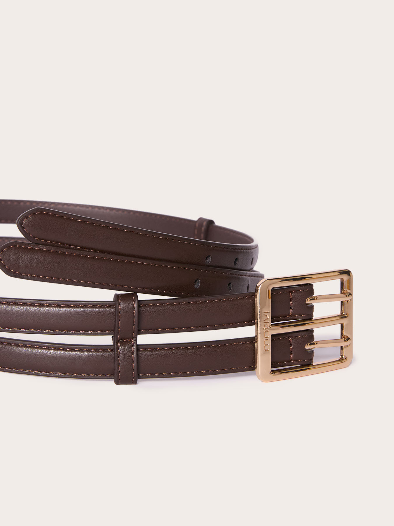 Cintura double in tessuto spalmato image number 2