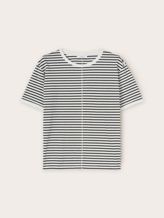 T-shirt in cotone a righe