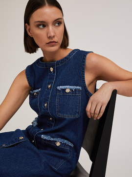 Robe chemisier en denim