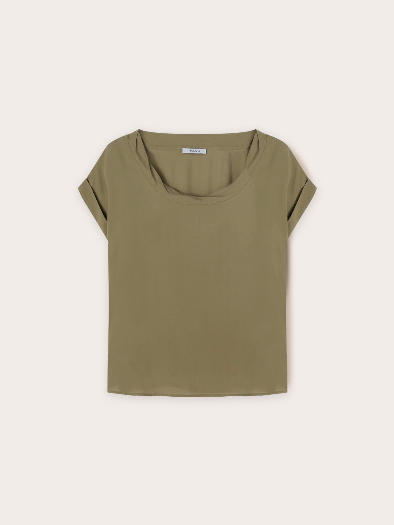 Blusa con borde retorcido image number 4