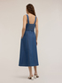 Vestito con bottoni in denim misto lyocell image number 1