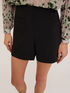 Shorts mit hoher Taille aus Kreppstoff image number 3