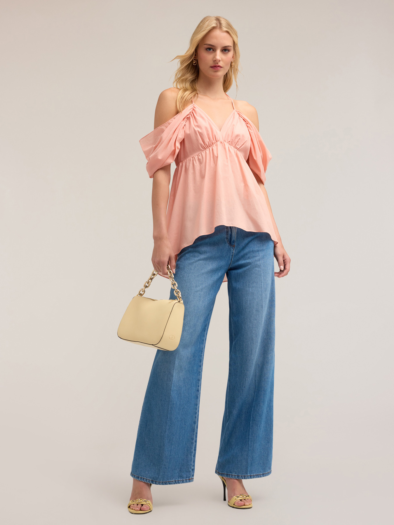 Top off-shoulder in cotone image number 2