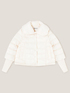 Kurze Lightweight-Daunenjacke mit Strickb&uuml;ndchen image number 3