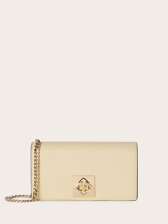 Wallet bag in coated fabric