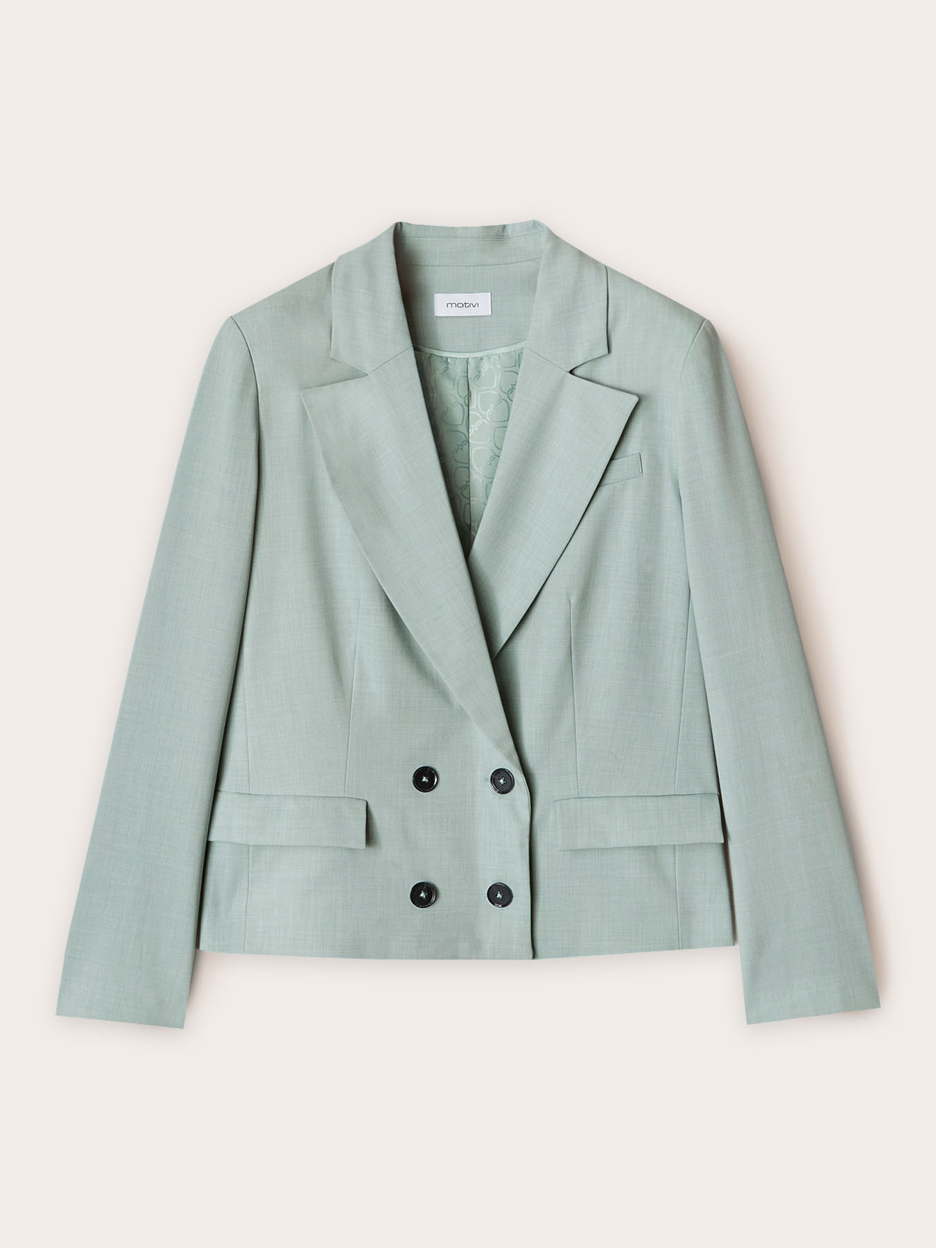 Polyviscose double-breasted jacket image number 4