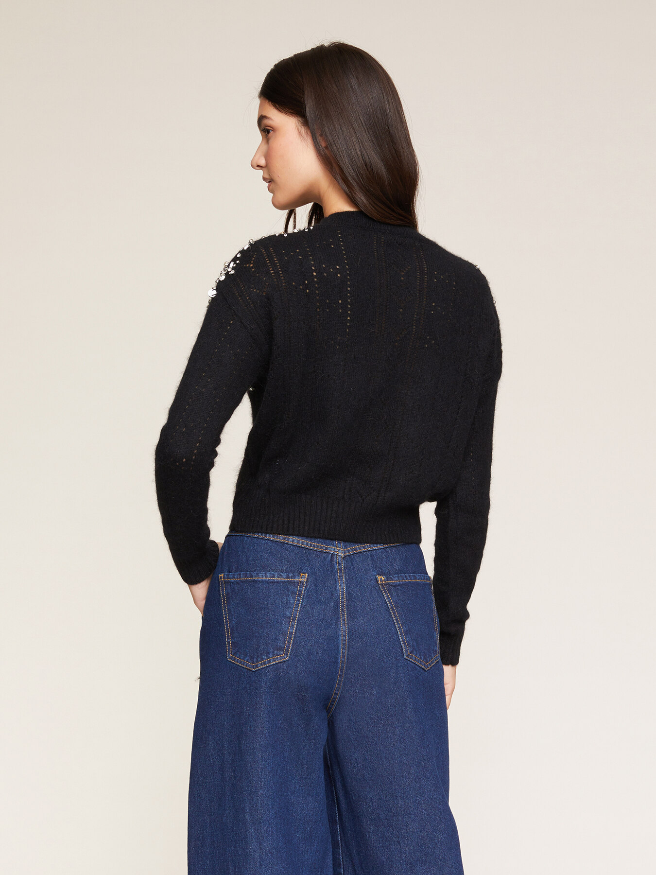 Angorapullover mit Steinen image number 1