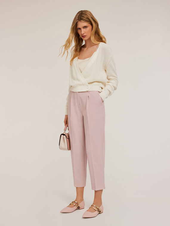Pantaloni con pieghe