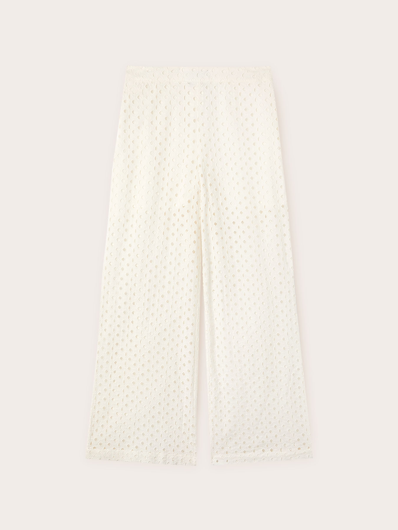 Pantalon large en broderie anglaise image number 4